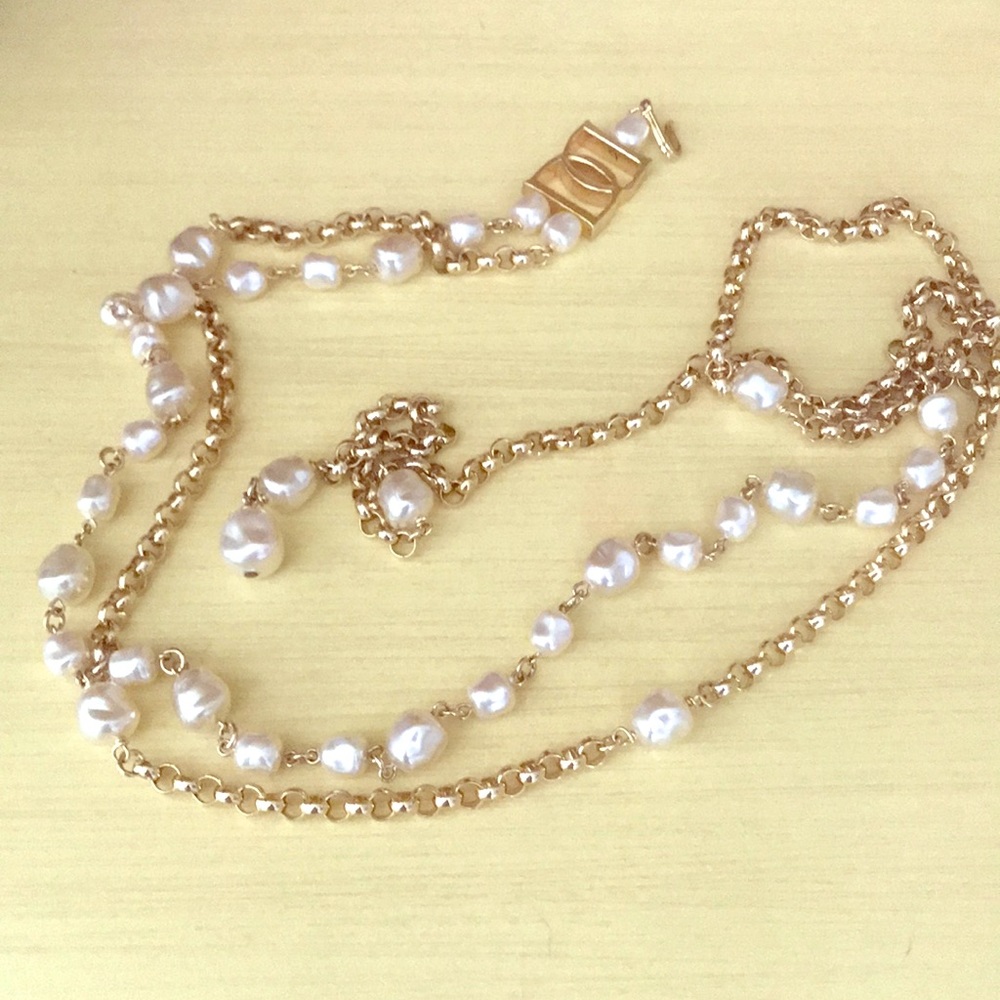Doncaster necklace or belt.  Pearls and gold